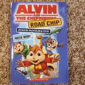 Scholastic Alvin and the Chipmunks Road Chip Book - Blue and Red